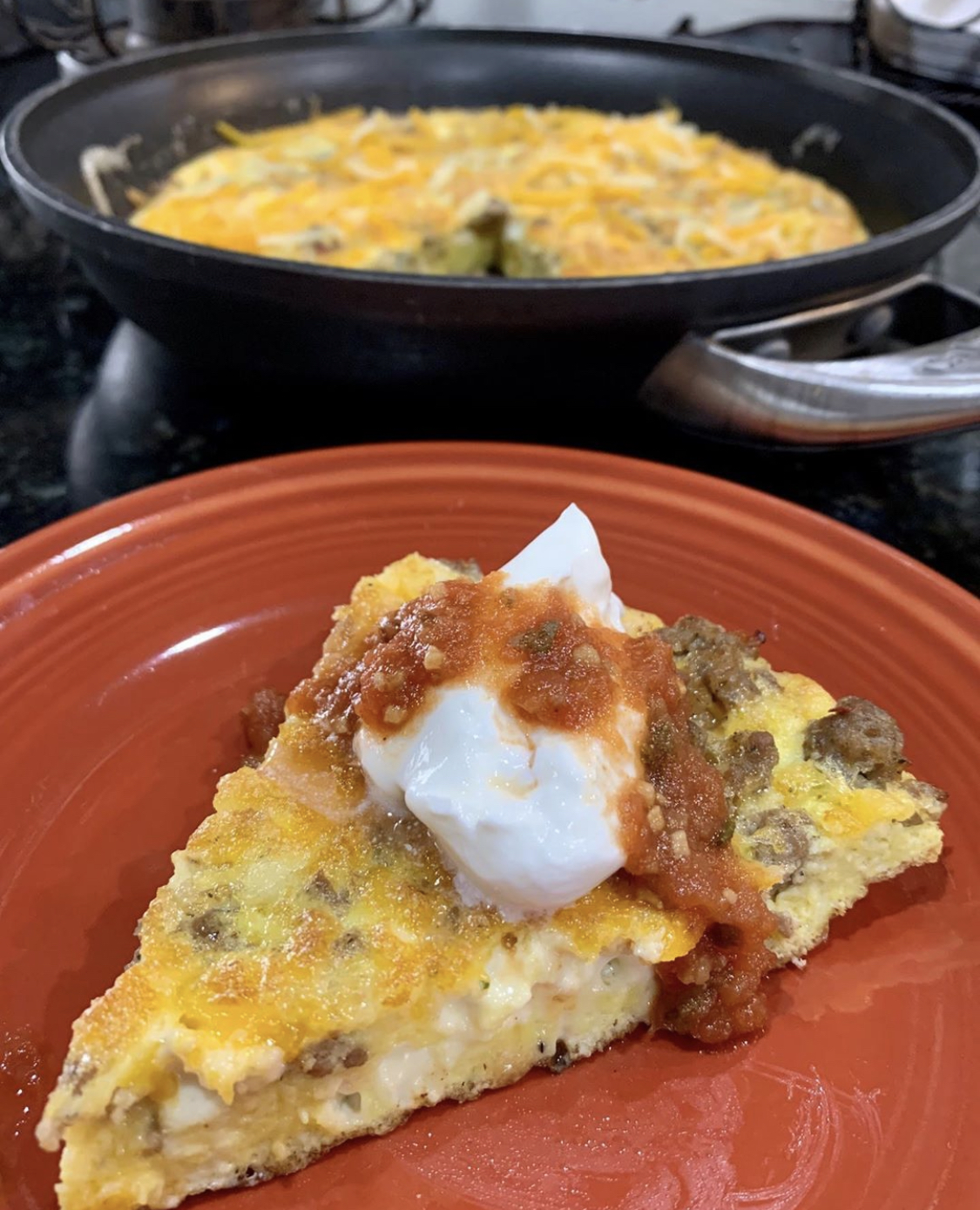 Sausage & Cheese Frittata